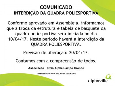 REFORMA QUADRA POLIESPORTIVA