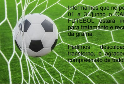INTERDIÇÃO CAMPO DE FUTEBOL