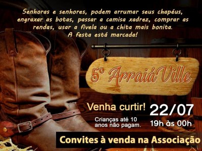 AVISO festa julina whats