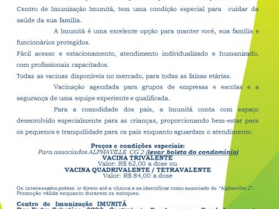 VACINA - Comunicado 2