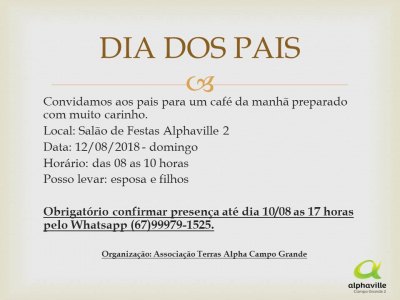 DIA DOS PAIS