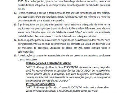 ORIENTAÇÕES - ASSEMBLEIA  VIRTUAL PAG 2