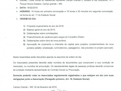 ATA ASSEMBLEIA 16.02.2016